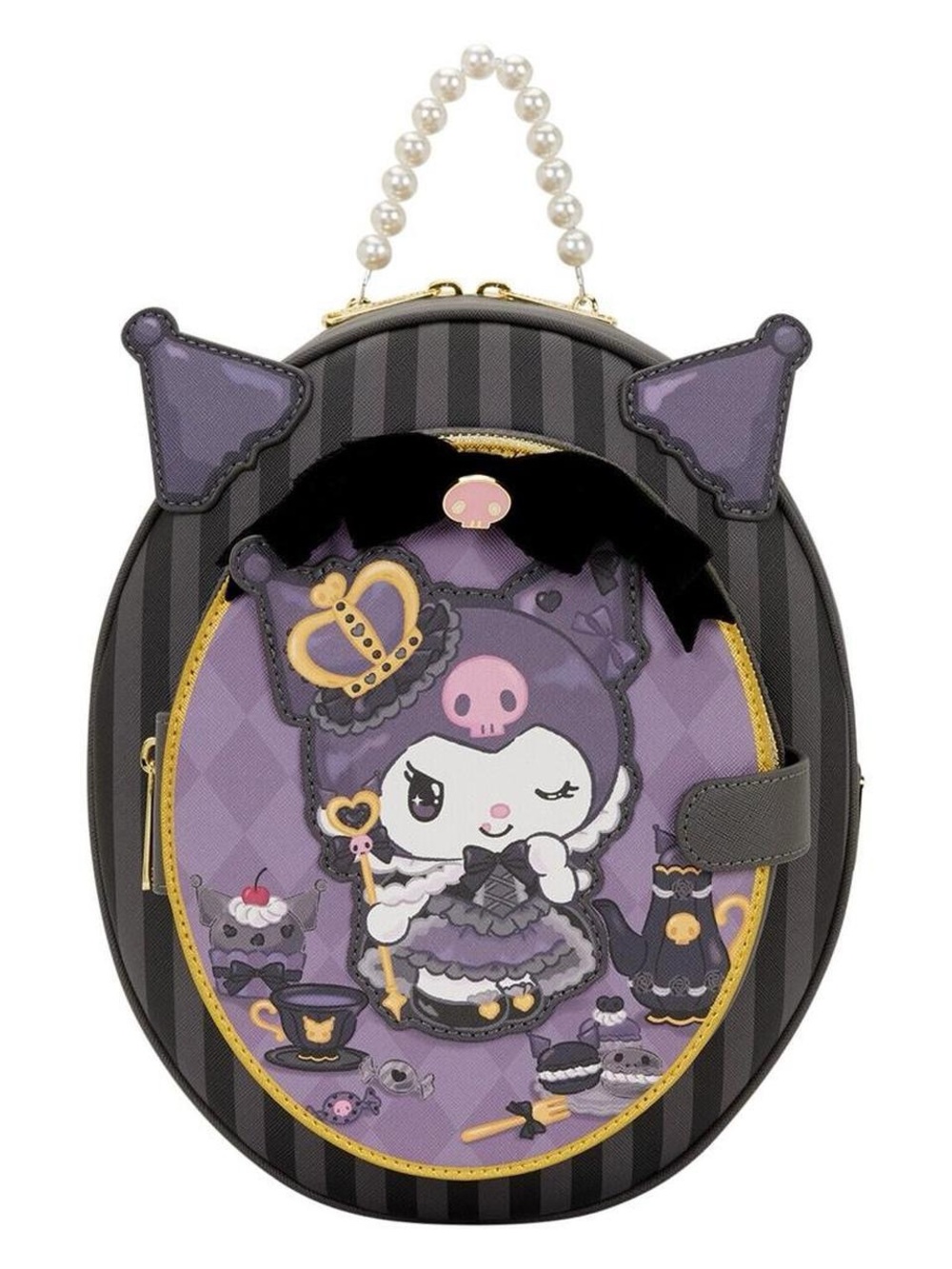 Sanrio Kuromi 20th Anniversary Cameo Mini Backpack